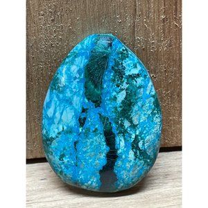 Chrysocolla/malachite teardrop
